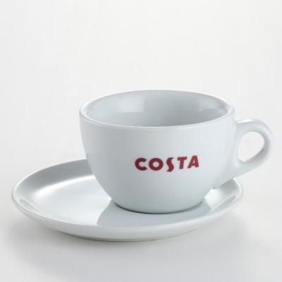 Manufacturer supplier high quality custom porcelain white cup and saucer